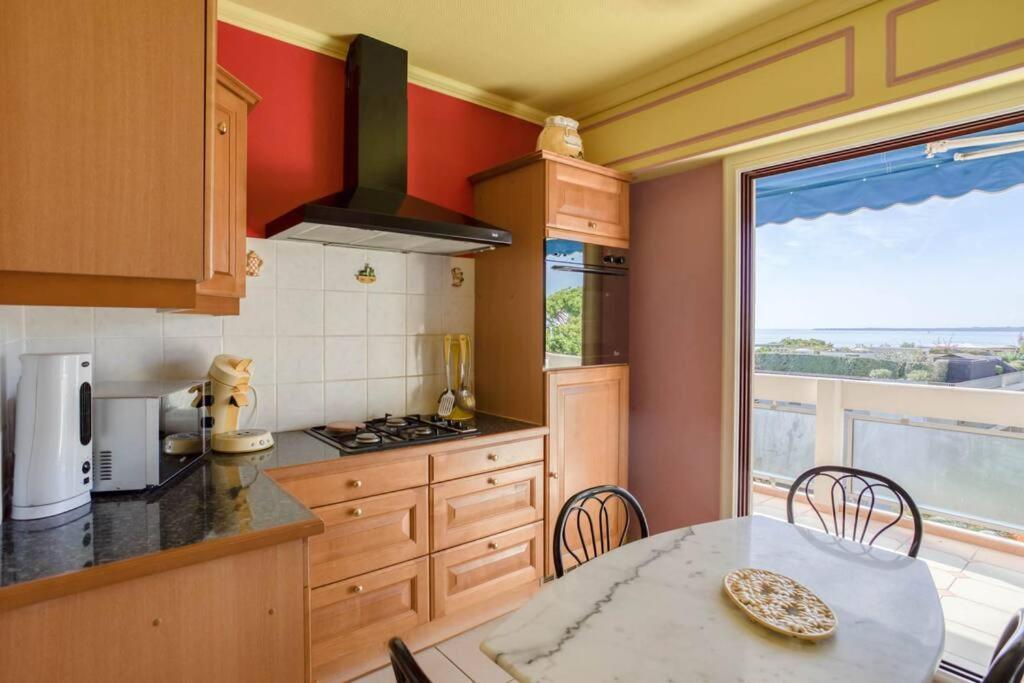 Апартаменты A6- 2 Bdr Incredible Sea View - Ac, Garage & Terrace Антиб Экстерьер фото